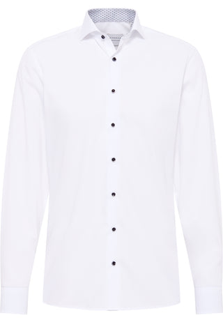 ETERNA SLIM FIT Langarm Hemd - Ivory Horizon White - 1308-00-F142