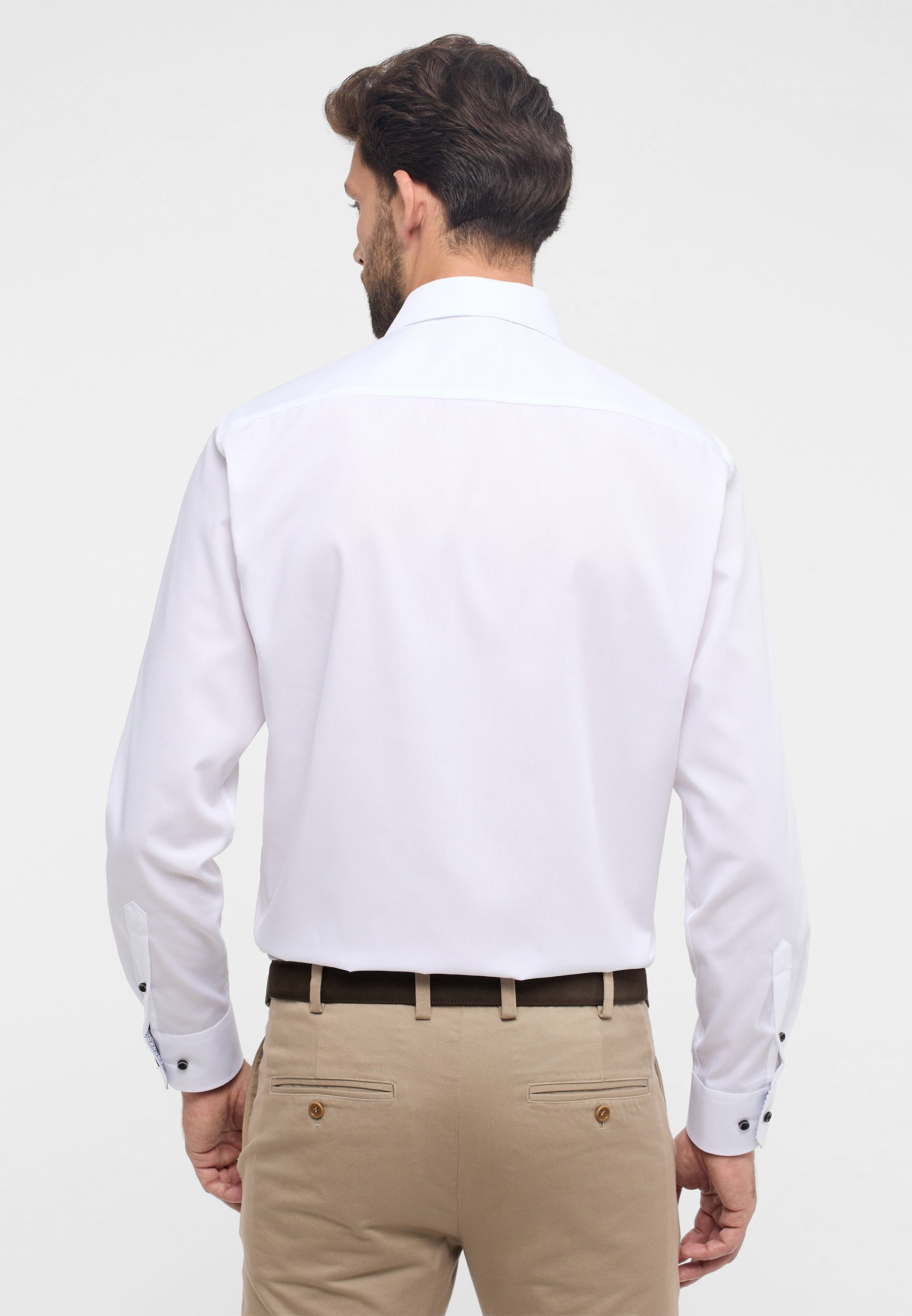 ETERNA Comfort Fit Langarm Hemd - Bright Harbor White - 1308-00-E15K von Eterna