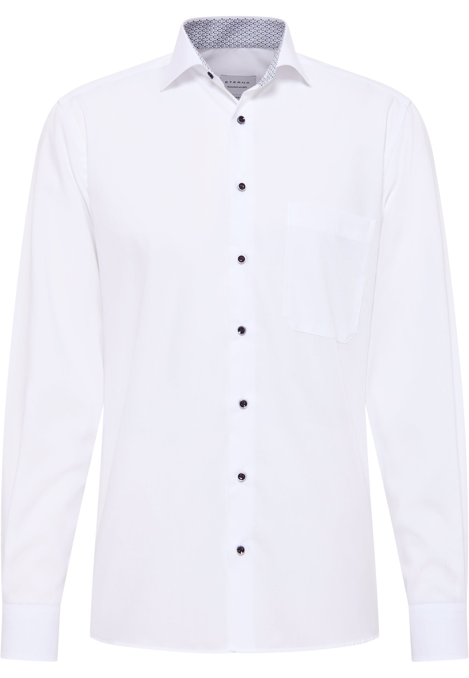 ETERNA Comfort Fit Langarm Hemd - Bright Harbor White - 1308-00-E15K