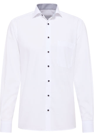 ETERNA Comfort Fit Langarm Hemd - Bright Harbor White - 1308-00-E15K