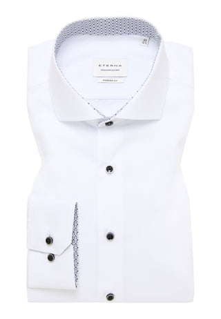 ETERNA MODERN FIT Langarm Hemd - Bright Linen White - 1308-00-X15V