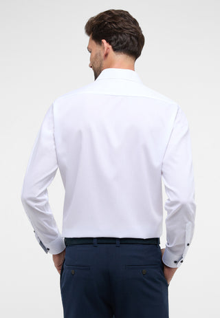 ETERNA MODERN FIT Langarm Hemd - Bright Linen White - 1308-00-X15V