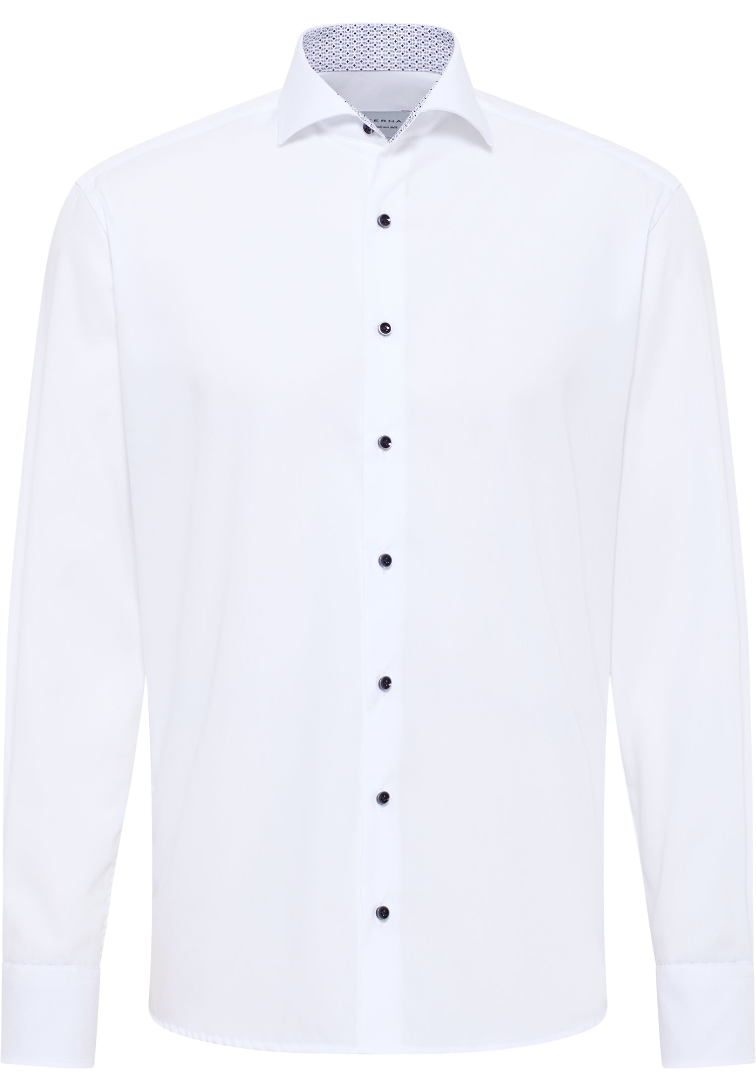ETERNA MODERN FIT Langarm Hemd - Bright Linen White - 1308-00-X15V