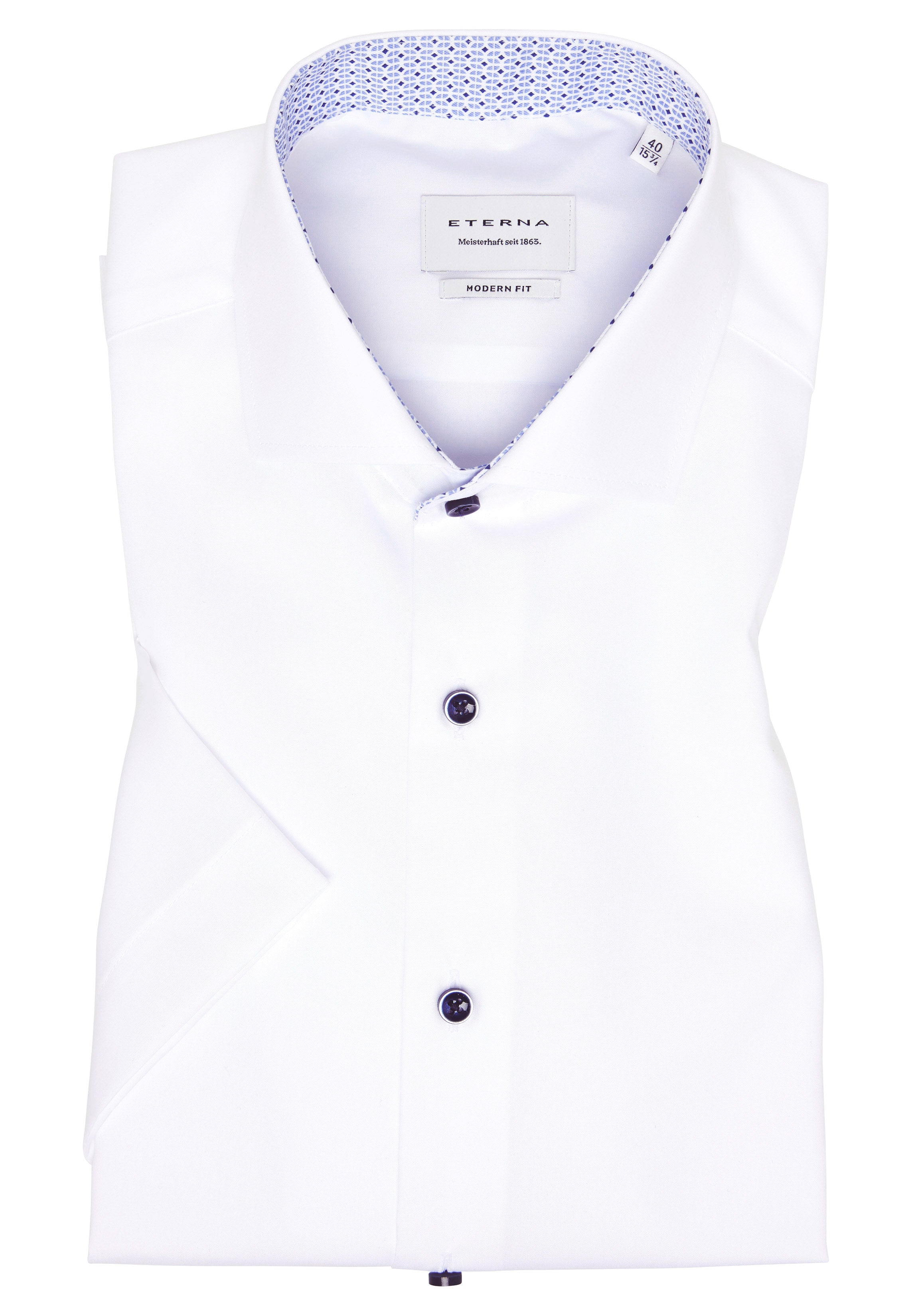 ETERNA MODERN FIT Kurzarm Hemd - Ivory Breeze - 1307-00-C15V