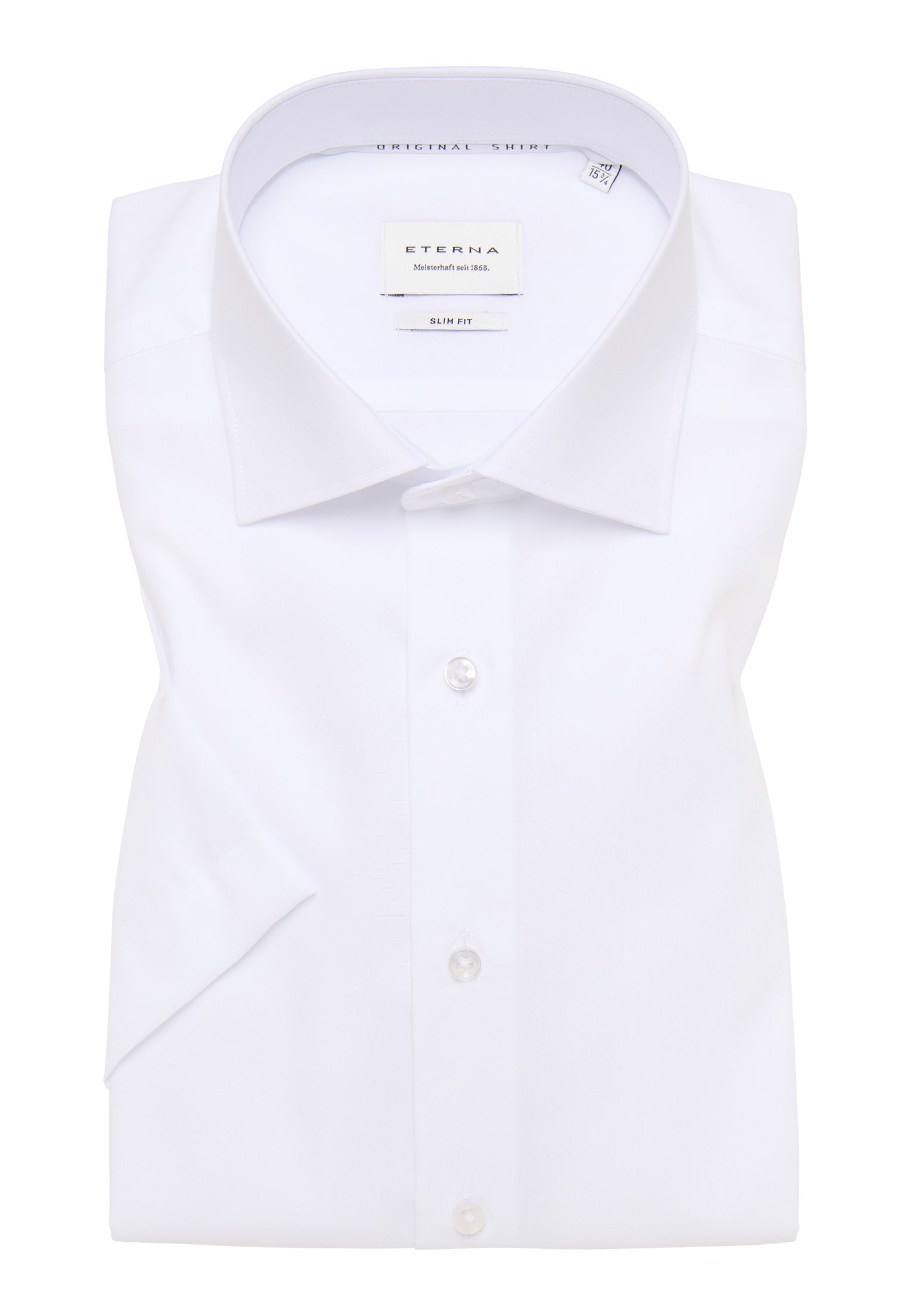 ETERNA SLIM FIT Langarm Hemd - Bright Pearl White - 1100-00-G170