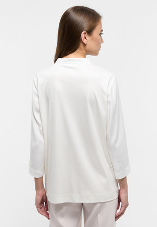 ETERNA LOOSE FIT 3/4-Arm Bluse - Ivory Mist White - 5270-01-R307