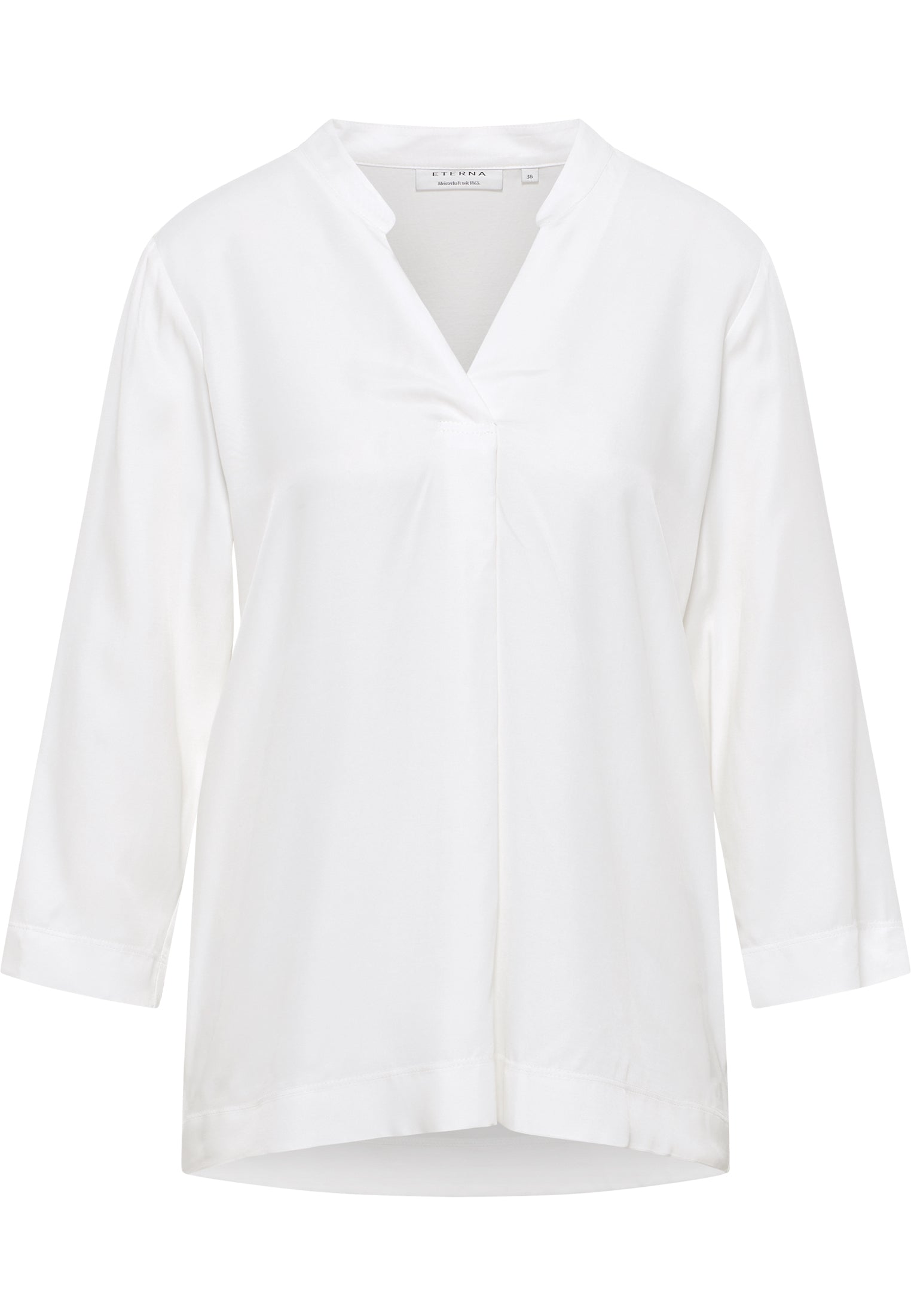 ETERNA LOOSE FIT 3/4-Arm Bluse - Ivory Mist White - 5270-01-R307