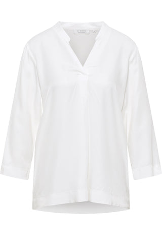 ETERNA LOOSE FIT 3/4-Arm Bluse - Ivory Mist White - 5270-01-R307