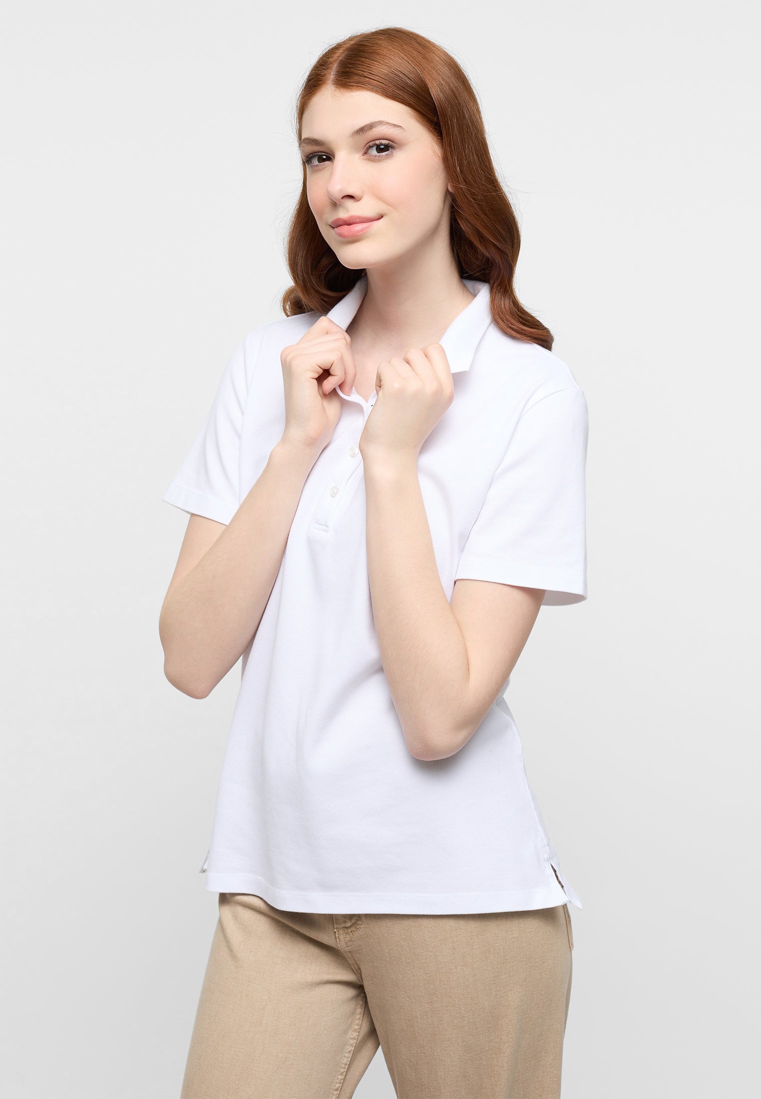 ETERNA REGULAR FIT Poloshirt - Pearl Alpine White - 5536-00-H530