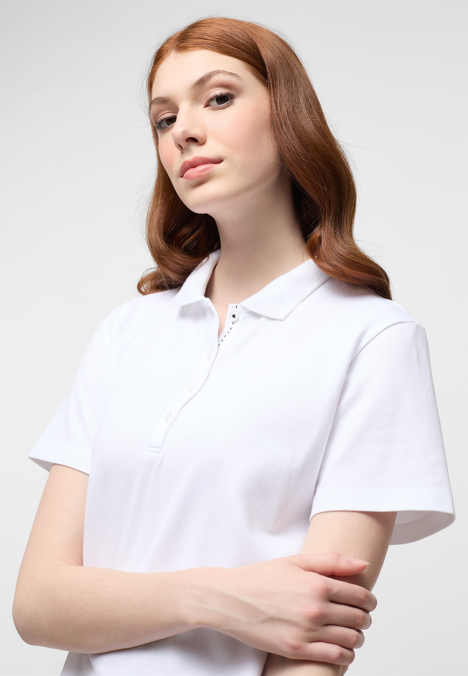 ETERNA REGULAR FIT Poloshirt - Pearl Alpine White - 5536-00-H530 von Eterna