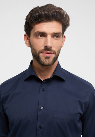ETERNA COMFORT FIT COVER SHIRT - Midnight Twill Navy - 8817-19-E19K