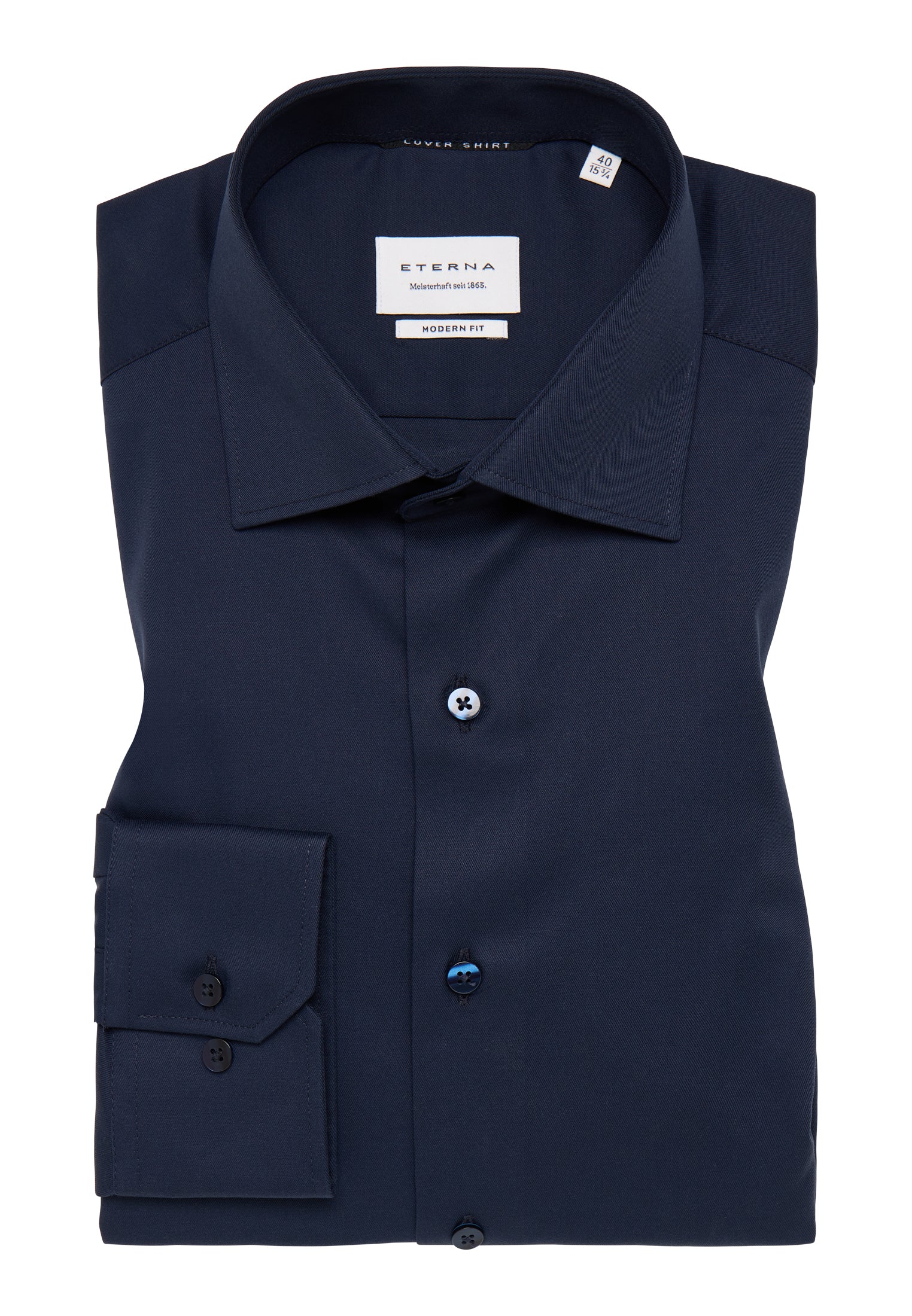 ETERNA MODERN FIT COVER SHIRT - Deep Atlantic Navy - 8817-19-X18K