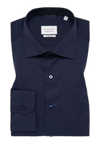 ETERNA MODERN FIT COVER SHIRT - Deep Atlantic Navy - 8817-19-X18K