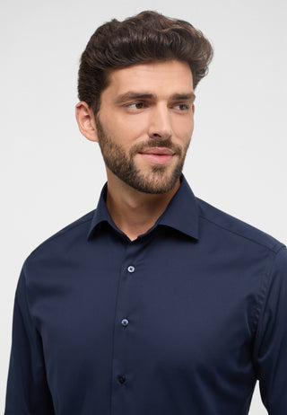 ETERNA MODERN FIT COVER SHIRT - Deep Atlantic Navy - 8817-19-X18K