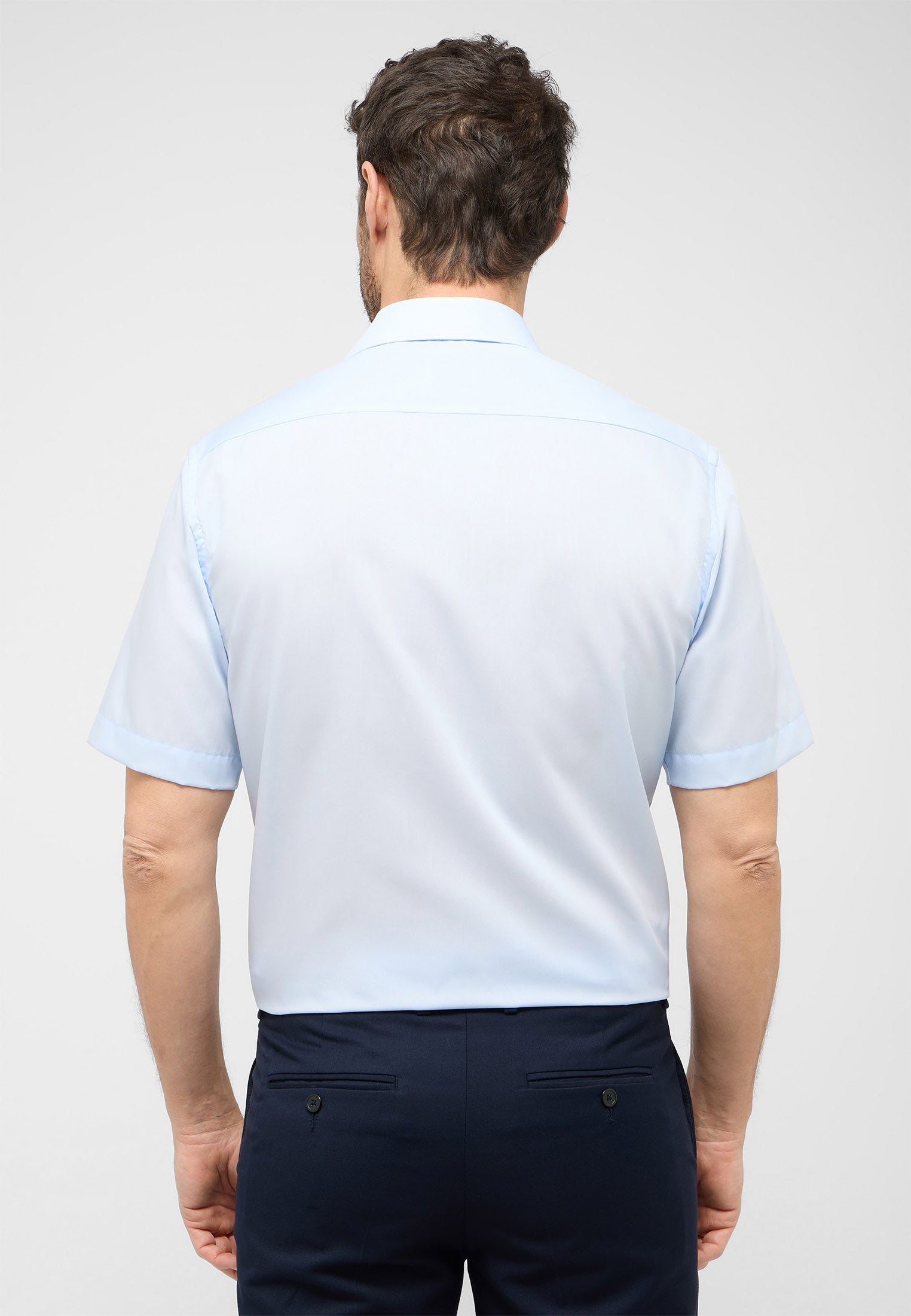 ETERNA MODERN FIT Kurzarm Hemd - Sky Mist Blue - 1100-10-C19K von Eterna