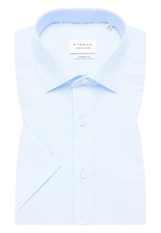 ETERNA COMFORT FIT Kurzarm Hemd - Sky Harbor Blue - 1100-10-K19K