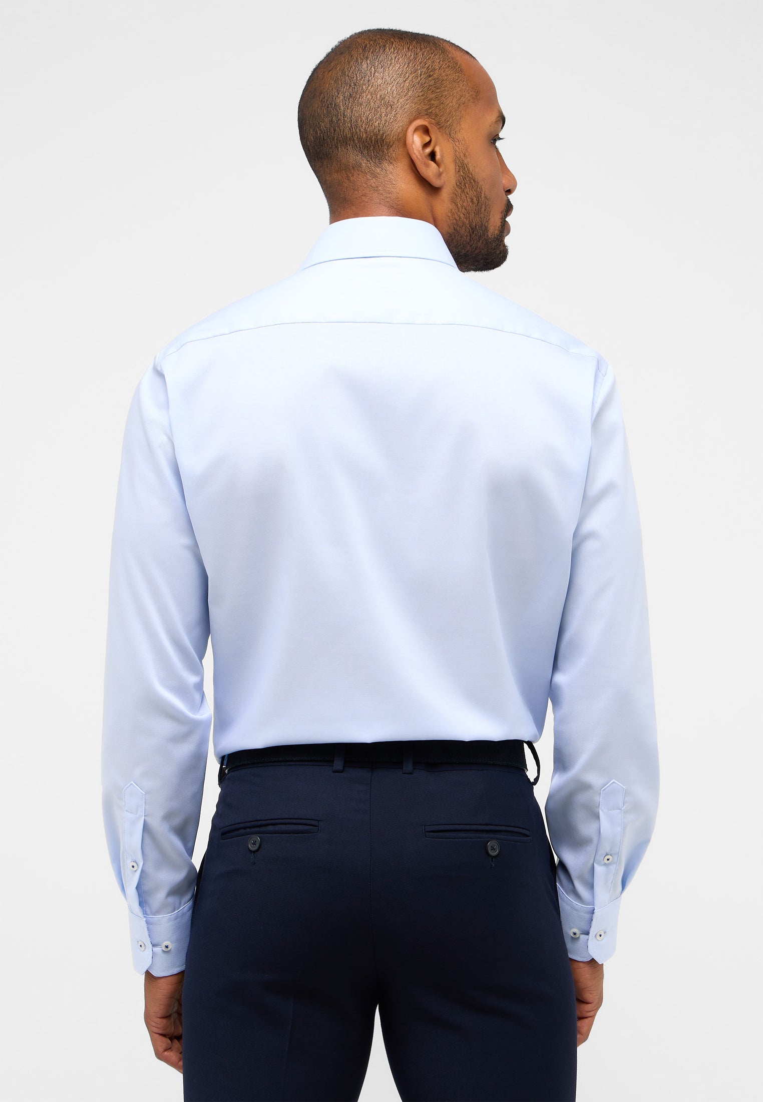 ETERNA MODERN FIT Performance Shirt Langarm Hemd - Sky Dots Light Blue - 4060-10-X14V von Eterna