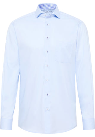 ETERNA MODERN FIT Performance Shirt Langarm Hemd - Sky Dots Light Blue - 4060-10-X14V