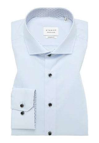ETERNA MODERN FIT Langarm Hemd - Sky Mist Poplin - 1307-11-X15V