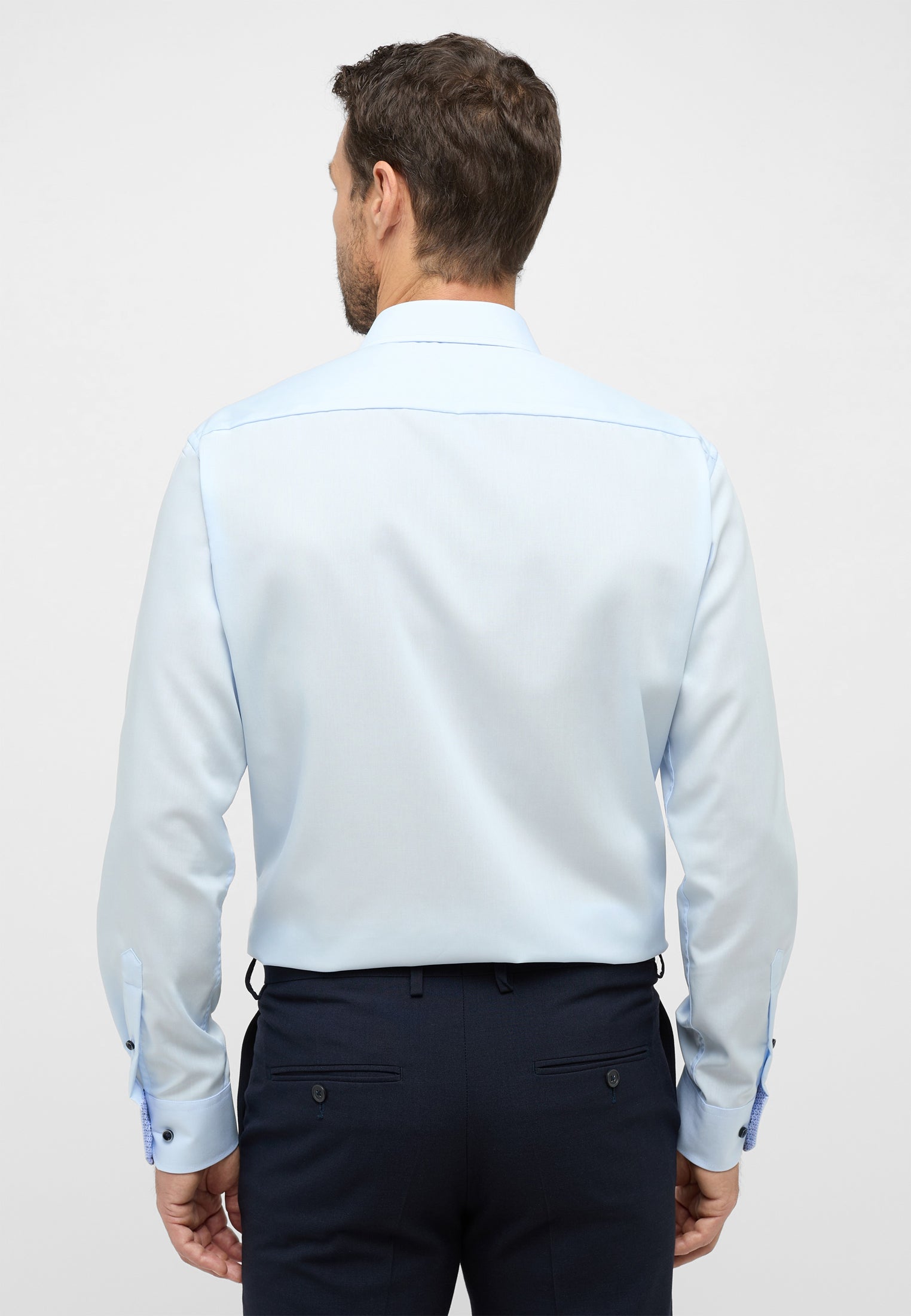 ETERNA MODERN FIT Langarm Hemd - Sky Mist Poplin - 1307-11-X15V von Eterna