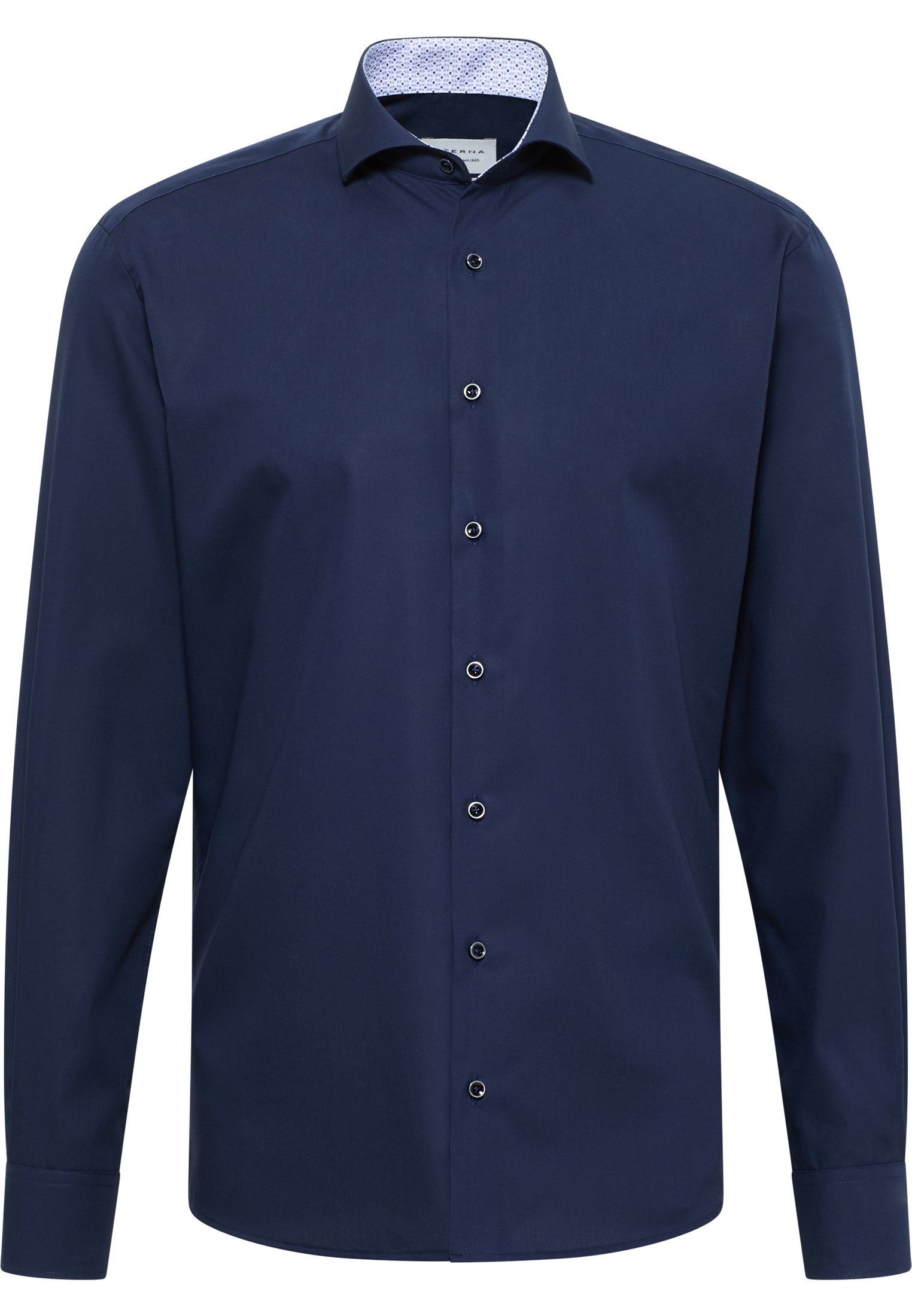 ETERNA MODERN FIT Langarm Hemd - Midnight Harbor Blue - 1307-19-X15V
