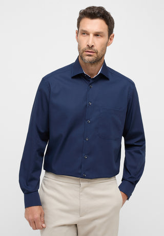 ETERNA COMFORT FIT Langarm Hemd - Indigo Dusk Blue - 1307-19-E15K