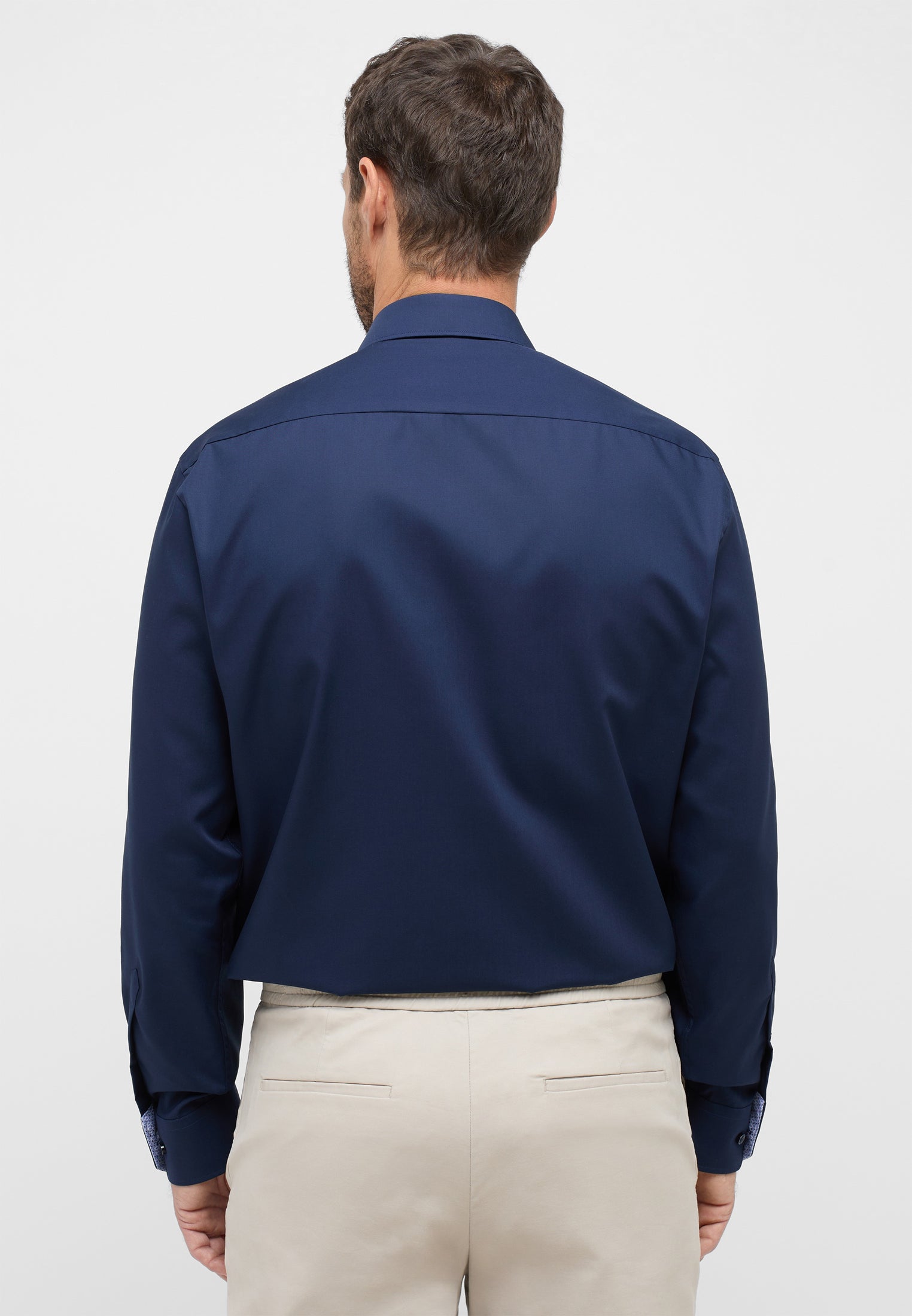 ETERNA COMFORT FIT Langarm Hemd - Indigo Dusk Blue - 1307-19-E15K von Eterna