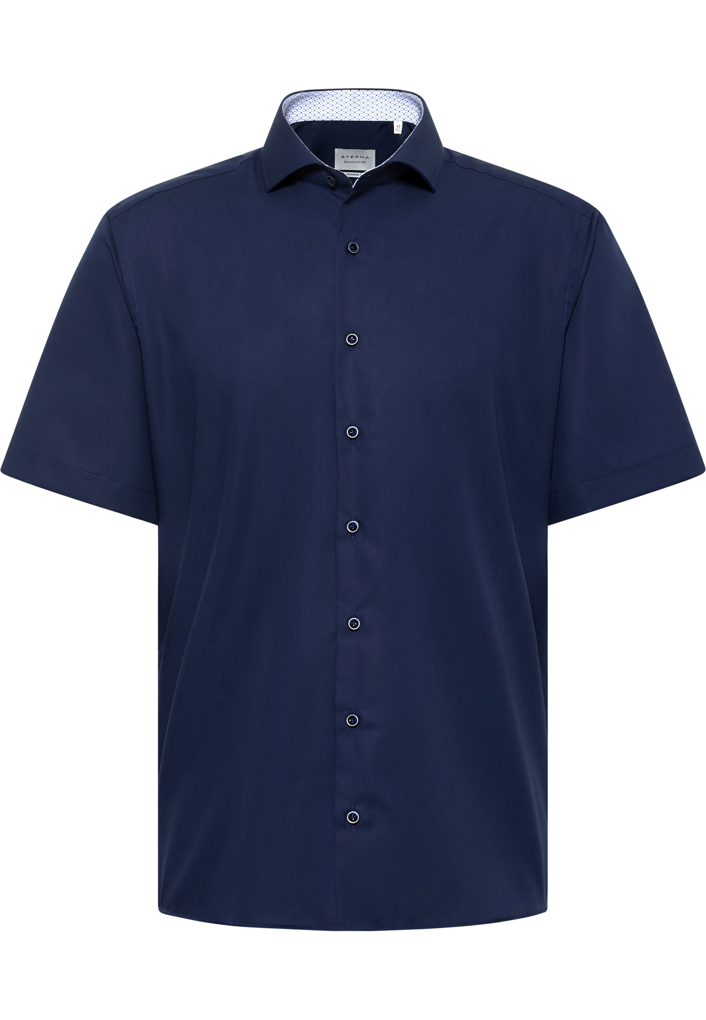 ETERNA MODERN FIT Kurzarm Hemd - Midnight Harbour Blue - 1307-19-C15V