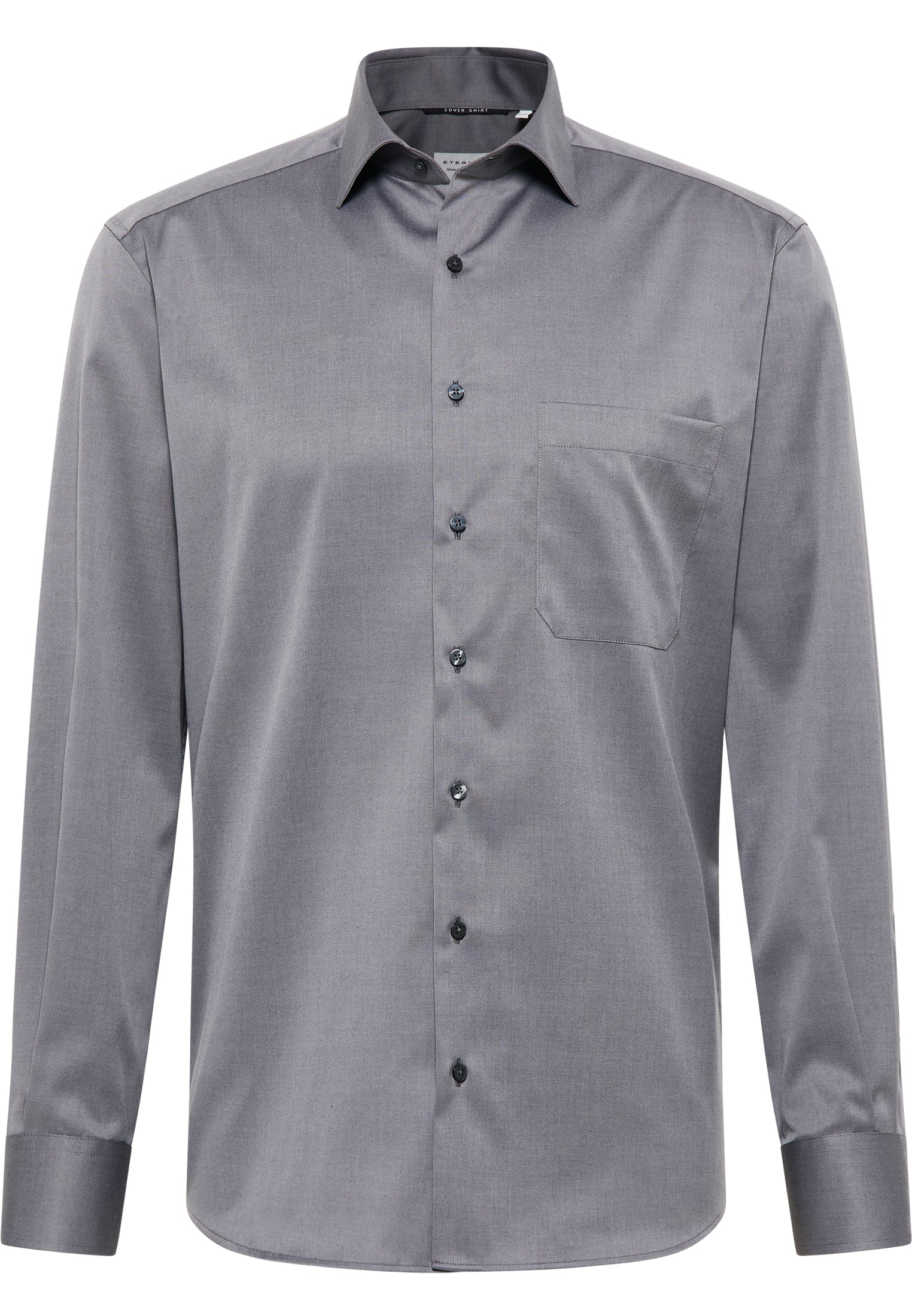 ETERNA COMFORT FIT COVER SHIRT - Silver Mist Twill - 8817-35-E19K