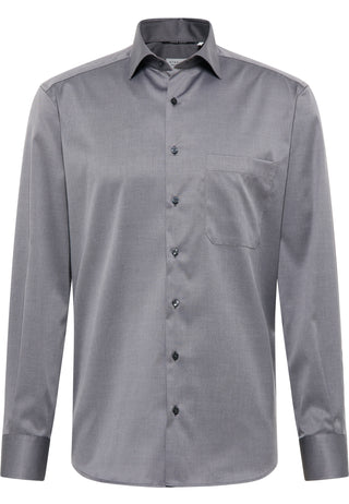 ETERNA COMFORT FIT COVER SHIRT - Silver Mist Twill - 8817-35-E19K