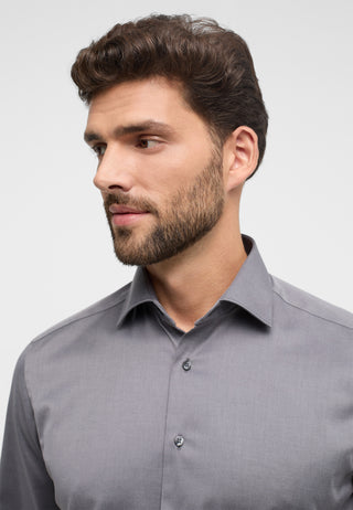ETERNA Modern Fit Cover Shirt - Silver Mist Blue - 8817-35-X18K