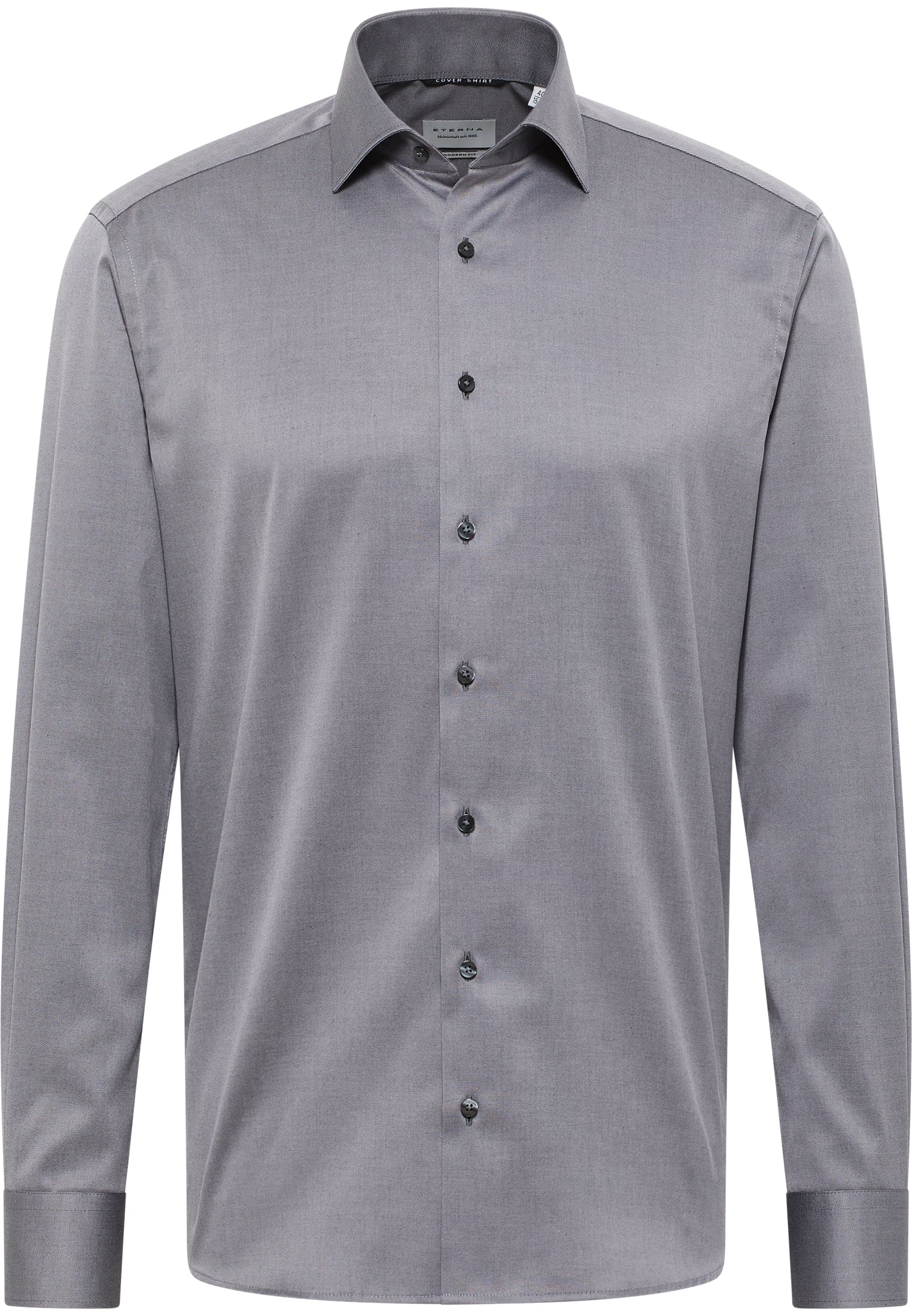 ETERNA Modern Fit Cover Shirt - Silver Mist Blue - 8817-35-X18K