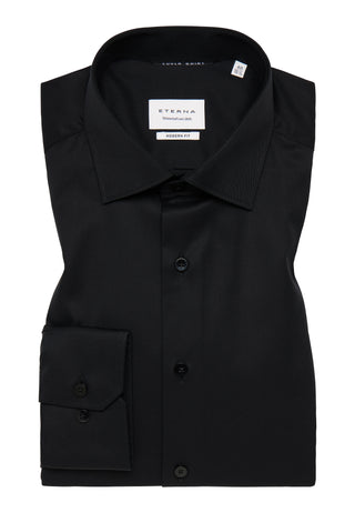 ETERNA MODERN FIT COVER SHIRT - Obsidian Night Twill - 8817-39-X18K