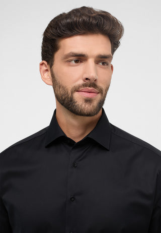 ETERNA MODERN FIT COVER SHIRT - Obsidian Night Twill - 8817-39-X18K