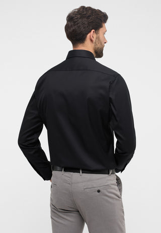 ETERNA MODERN FIT COVER SHIRT - Obsidian Night Twill - 8817-39-X18K