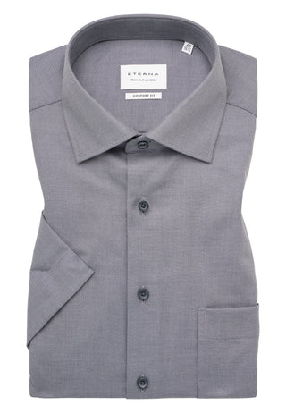 ETERNA COMFORT FIT Kurzarm Hemd - Stormbridge Gray - 8202-33-K19K
