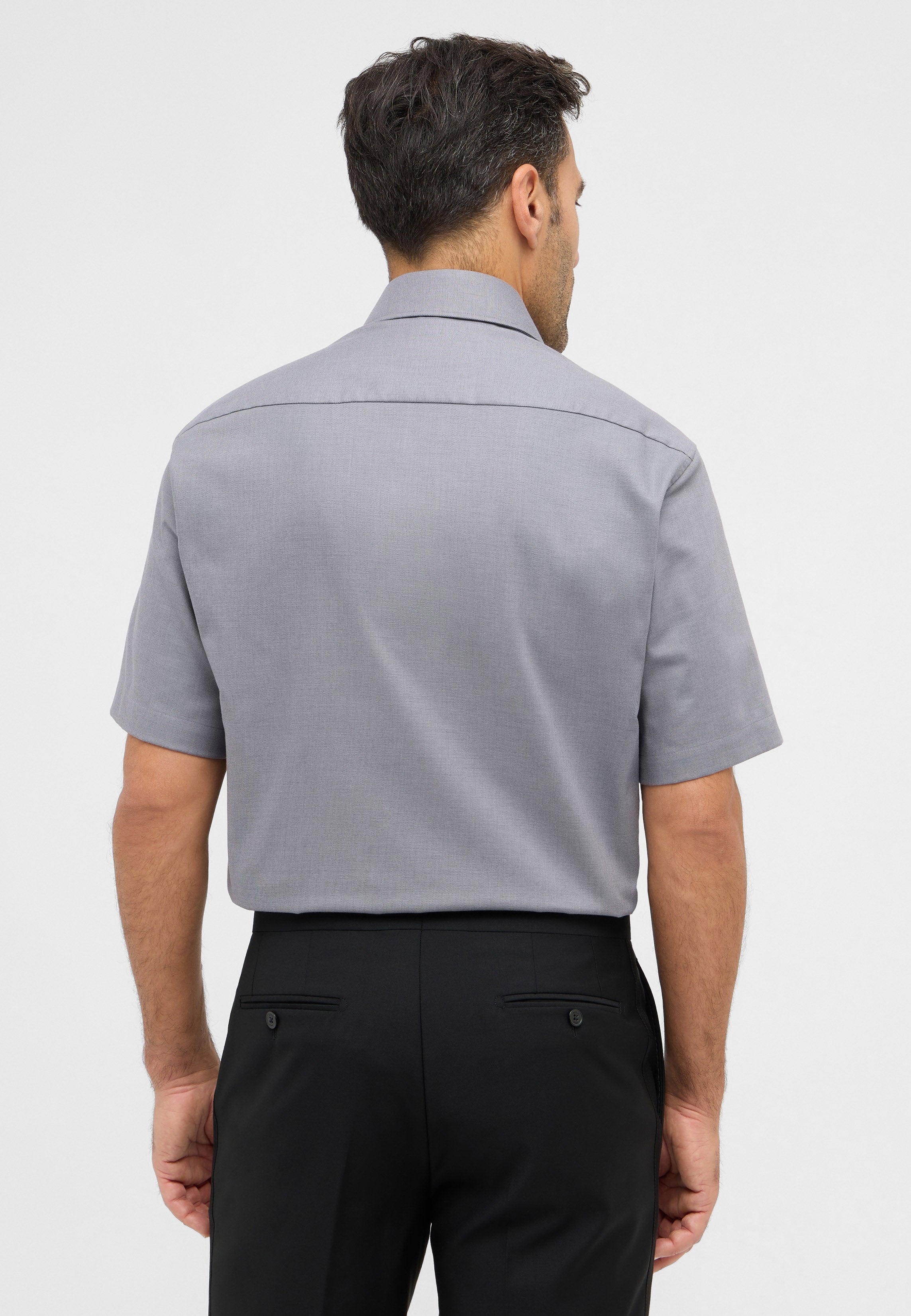 ETERNA COMFORT FIT Kurzarm Hemd - Stormbridge Gray - 8202-33-K19K von Eterna