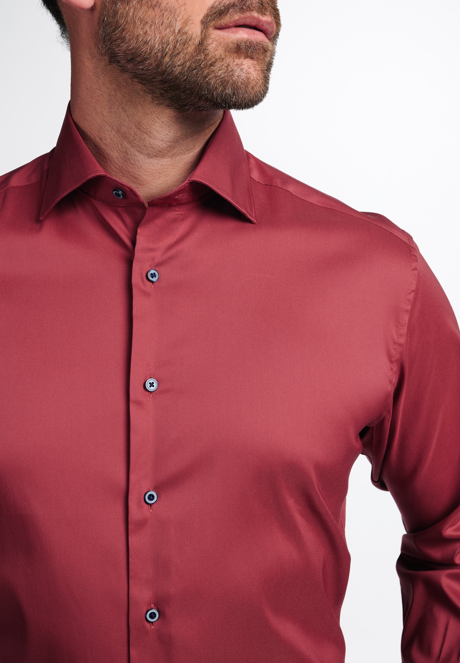 ETERNA MODERN FIT Performance Shirt - Crimson Bordeaux - 3377-56-X18K von Eterna