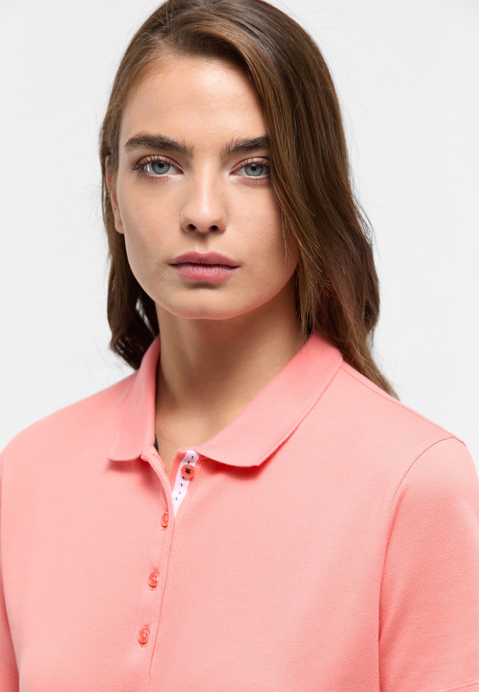 ETERNA REGULAR FIT Poloshirt - Coral Breeze Pink - 5536-84-H530 von Eterna