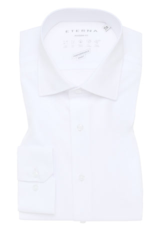 ETERNA MODERN FIT Performance Shirt - Bright Glacier White - 4194-00-X18K