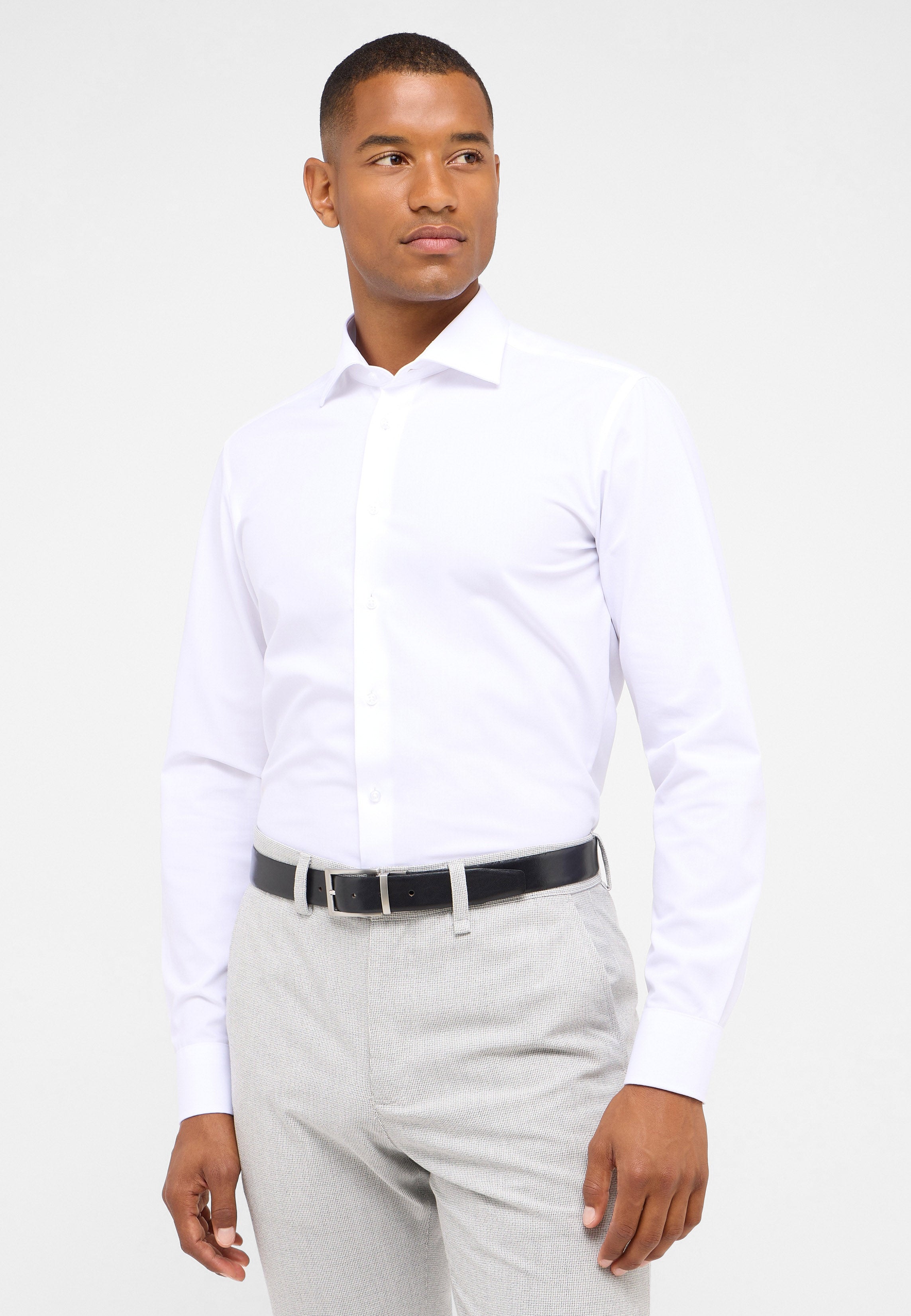 ETERNA Slim Fit Performance Shirt - Bright Glacier White - 4194-00-F170 von Eterna