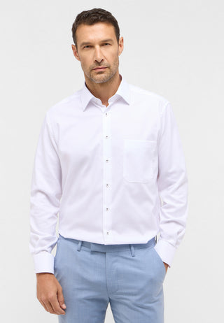 ETERNA COMFORT FIT Langarm Hemd - Pearl Cloud White - 8464-00-E181