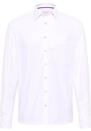 ETERNA COMFORT FIT Langarm Hemd - Pearl Cloud White - 8464-00-E181