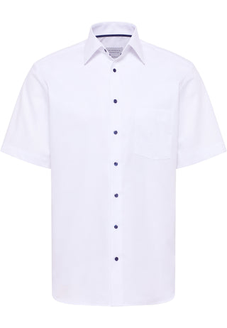 ETERNA MODERN FIT Kurzarm Hemd - Moonlit Chalk White - 1181-00-C181
