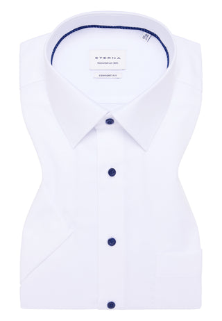 ETERNA COMFORT FIT Kurzarm Hemd - Pearl Haze White - 1181-00-K181