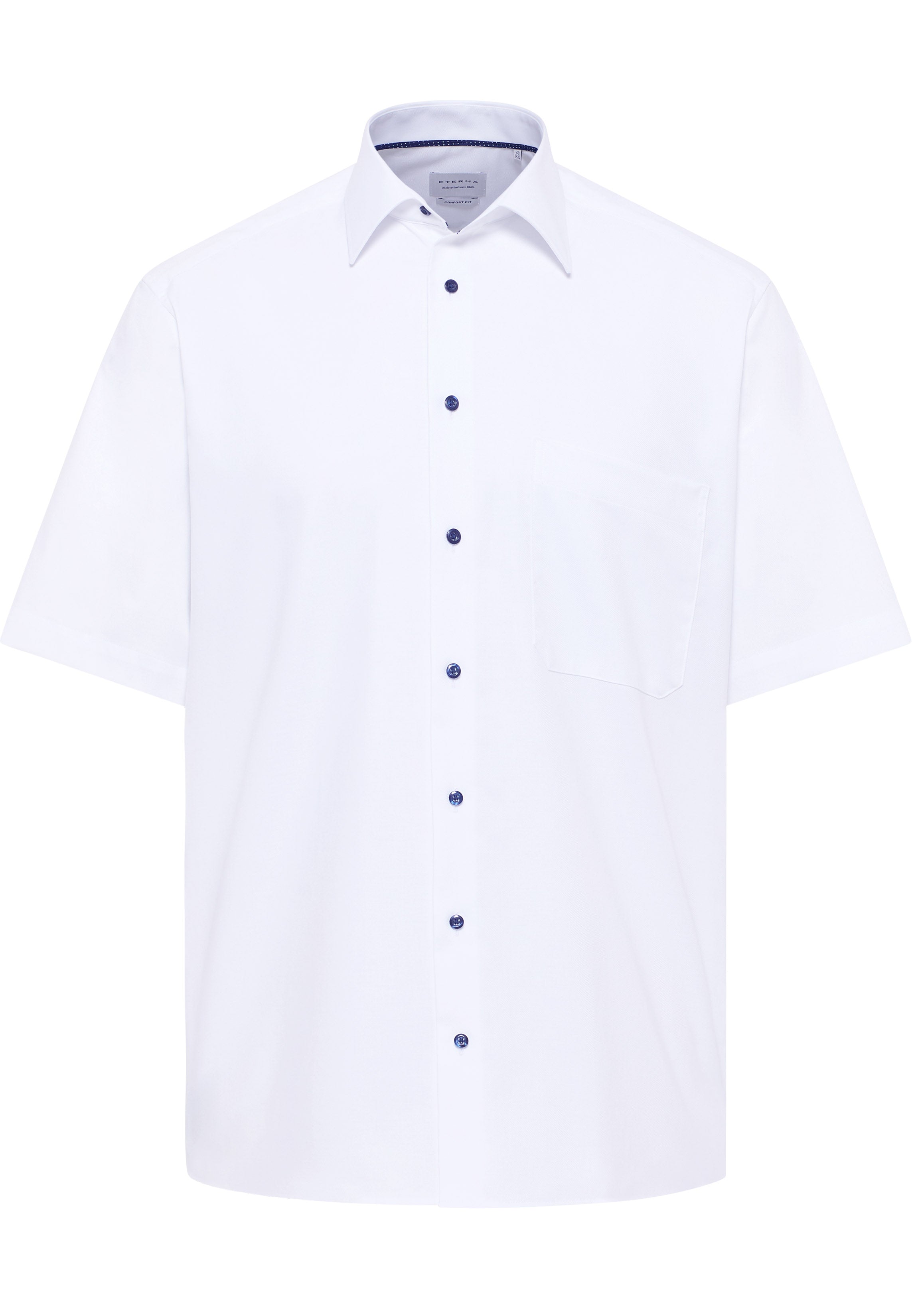 ETERNA COMFORT FIT Kurzarm Hemd - Pearl Haze White - 1181-00-K181