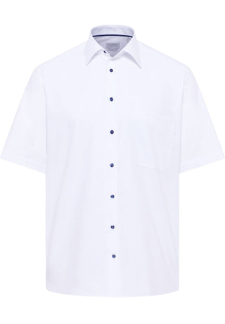 ETERNA COMFORT FIT Kurzarm Hemd - Pearl Haze White - 1181-00-K181