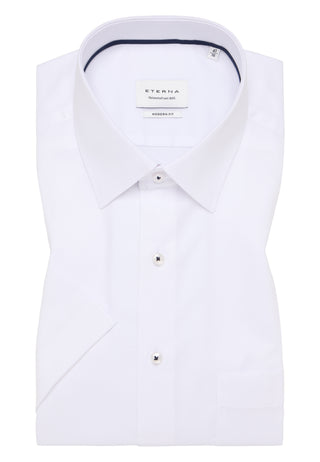 ETERNA MODERN FIT Kurzarm Hemd - Polar Cloud White - 8464-00-C181