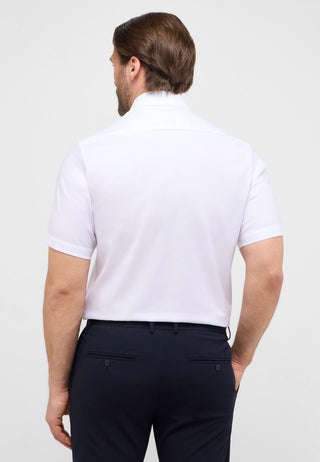 ETERNA COMFORT FIT Kurzarm Hemd - Bright Ivory Texture - 8464-00-K181