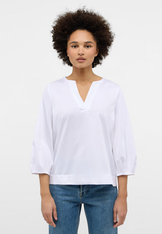 ETERNA LOOSE FIT Bluse - Cotton Mist Satin - 5585-00-R329